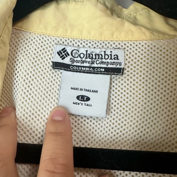 Columbia Men's Light Yellow Shirt Jacket - Picture 6 of 9